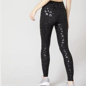 TEREZ BLACK CHEETAH TALL BAND LEGGING - Medium